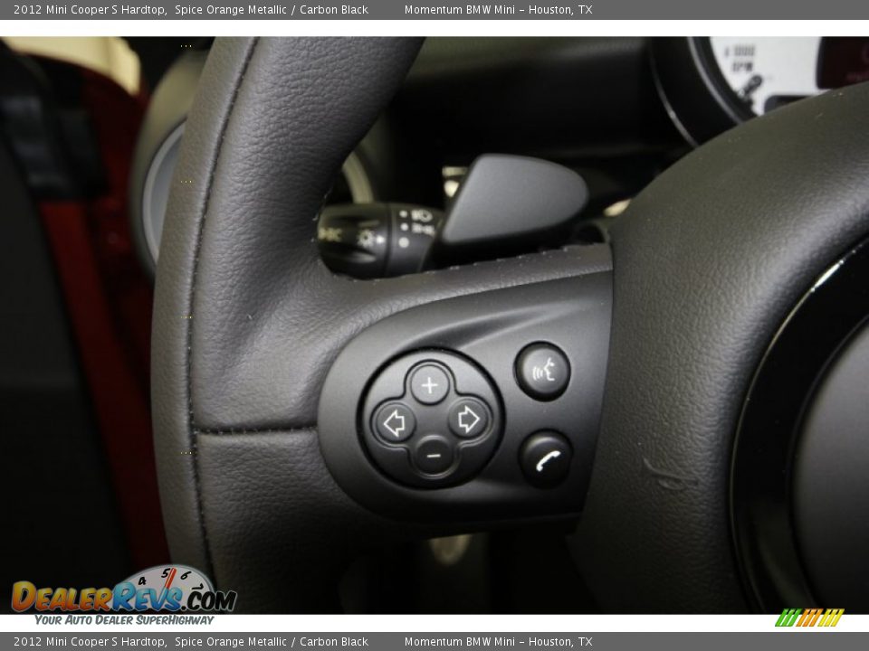 2012 Mini Cooper S Hardtop Spice Orange Metallic / Carbon Black Photo #20