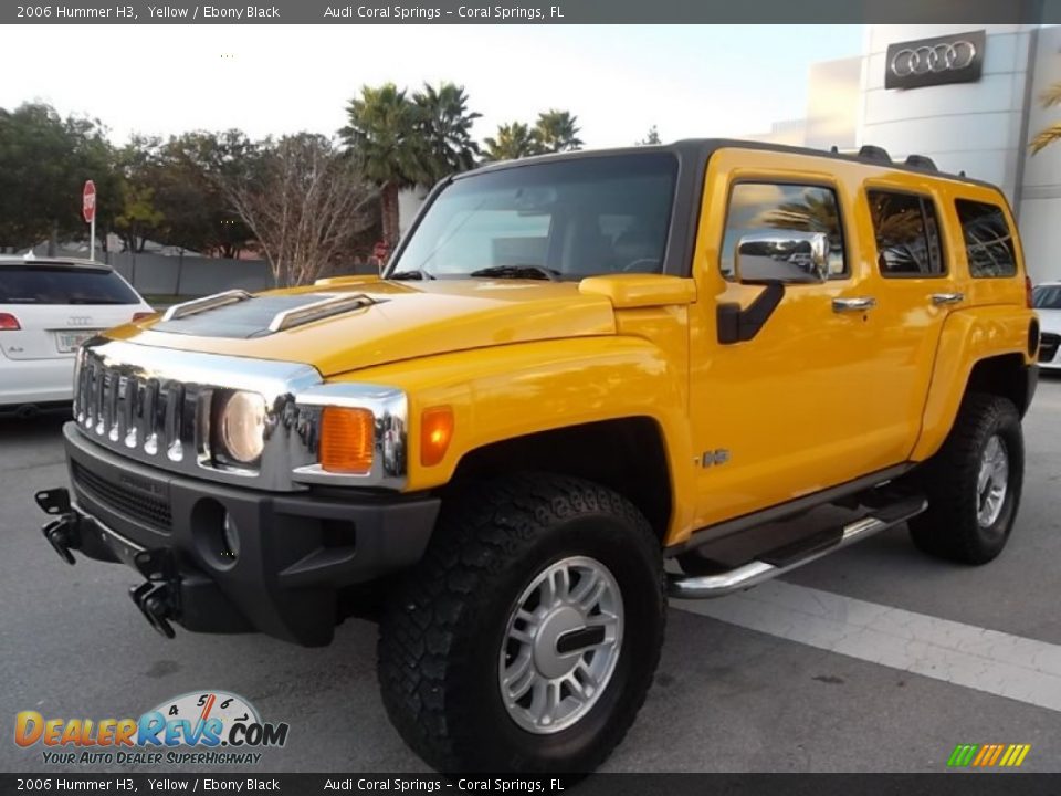 2006 Hummer H3 Yellow / Ebony Black Photo #1