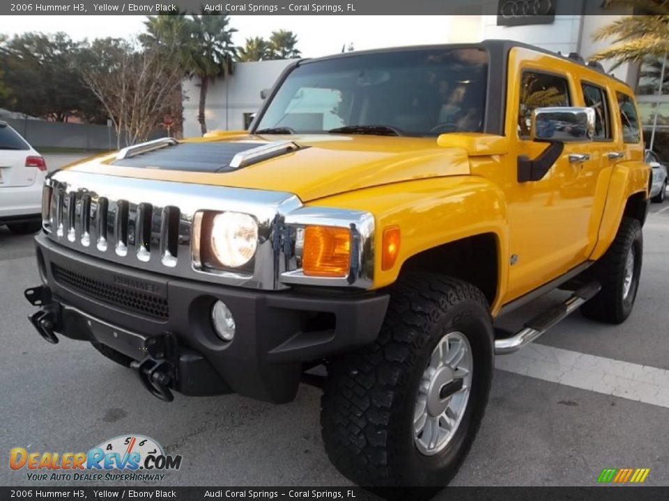 2006 Hummer H3 Yellow / Ebony Black Photo #2