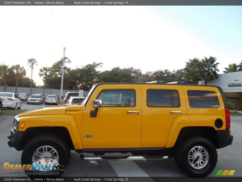 2006 Hummer H3 Yellow / Ebony Black Photo #5