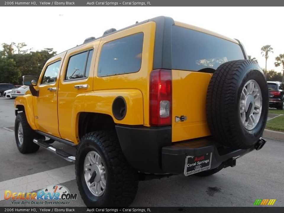 2006 Hummer H3 Yellow / Ebony Black Photo #6