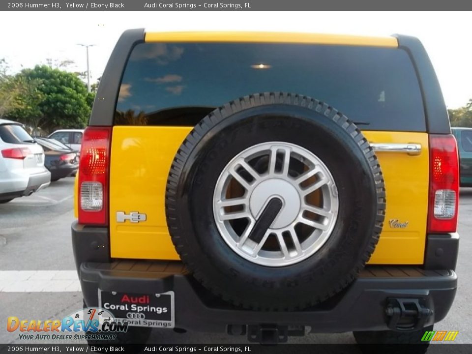 2006 Hummer H3 Yellow / Ebony Black Photo #7