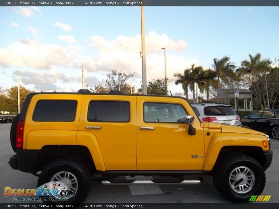 2006 Hummer H3 Yellow / Ebony Black Photo #12