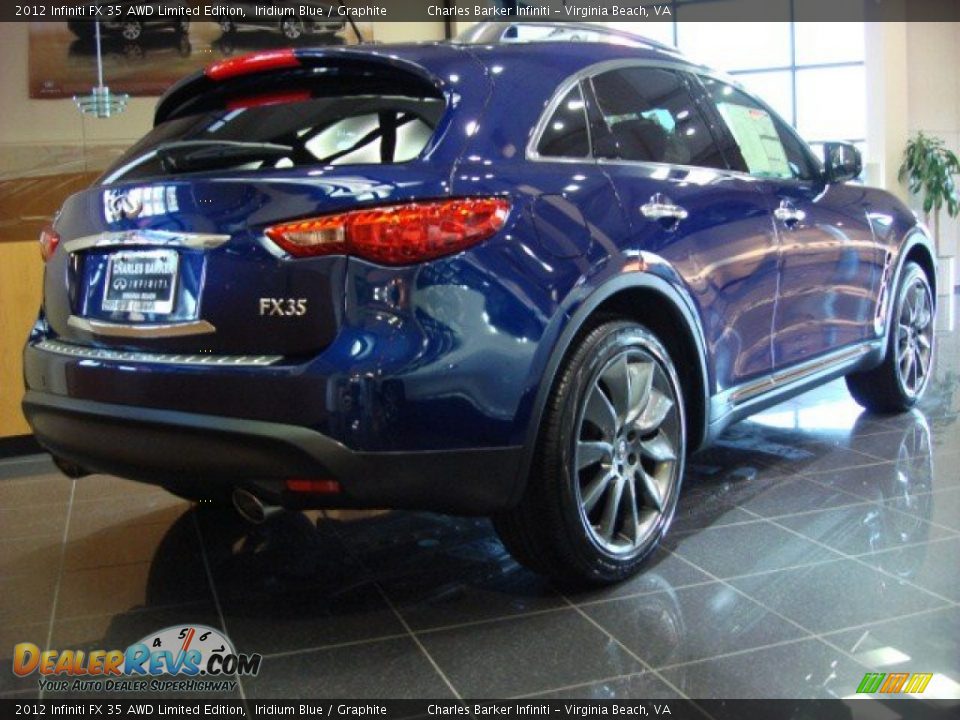 2012 Infiniti FX 35 AWD Limited Edition Iridium Blue / Graphite Photo #3