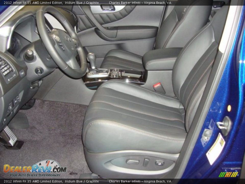 Graphite Interior - 2012 Infiniti FX 35 AWD Limited Edition Photo #7