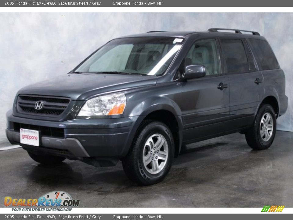 2005 Honda Pilot EX-L 4WD Sage Brush Pearl / Gray Photo #1