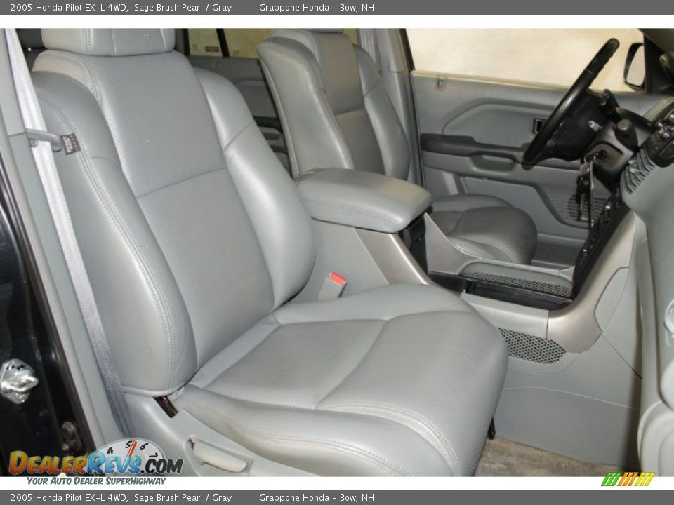 2005 Honda Pilot EX-L 4WD Sage Brush Pearl / Gray Photo #18