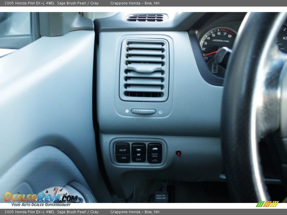 2005 Honda Pilot EX-L 4WD Sage Brush Pearl / Gray Photo #23