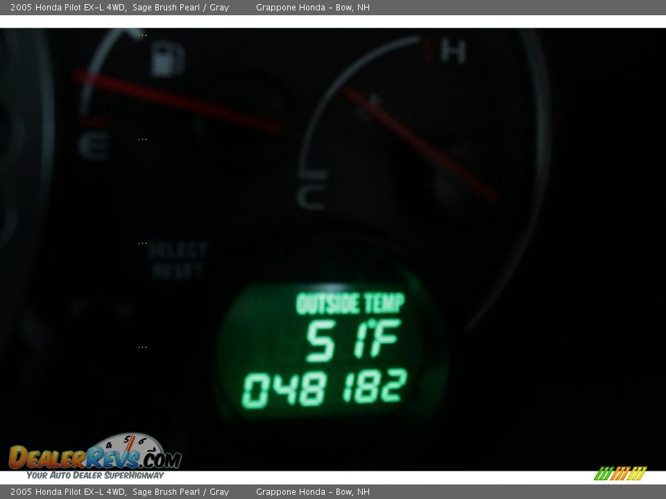 2005 Honda Pilot EX-L 4WD Sage Brush Pearl / Gray Photo #28