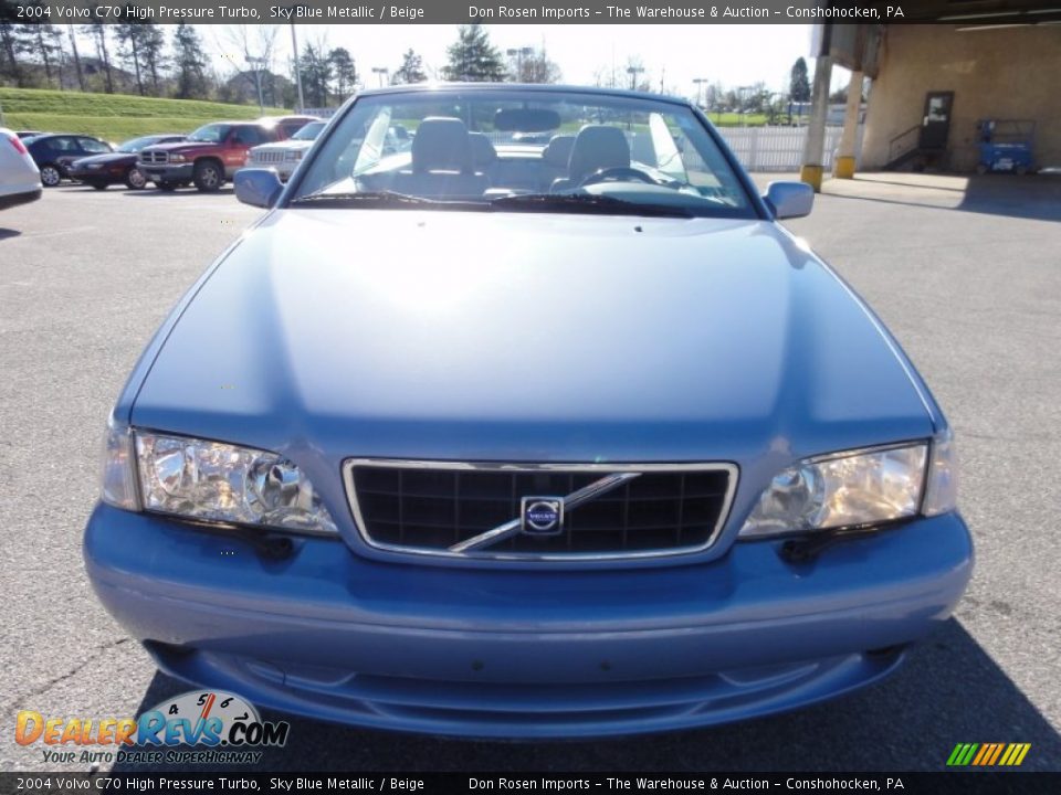 2004 Volvo C70 High Pressure Turbo Sky Blue Metallic / Beige Photo #3