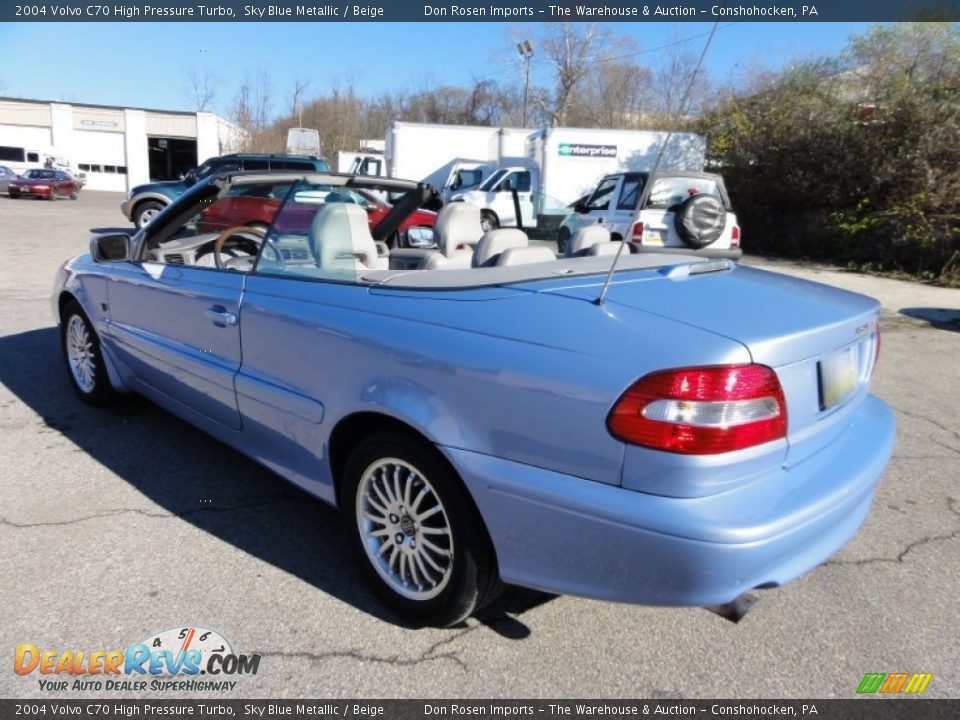 2004 Volvo C70 High Pressure Turbo Sky Blue Metallic / Beige Photo #10