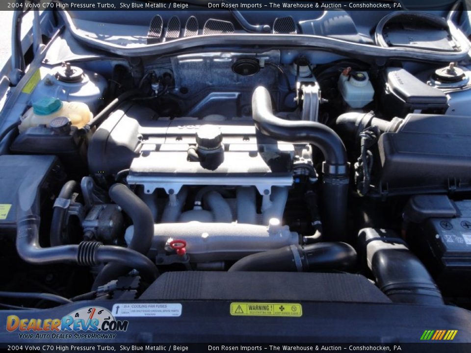 2004 Volvo C70 High Pressure Turbo Sky Blue Metallic / Beige Photo #27