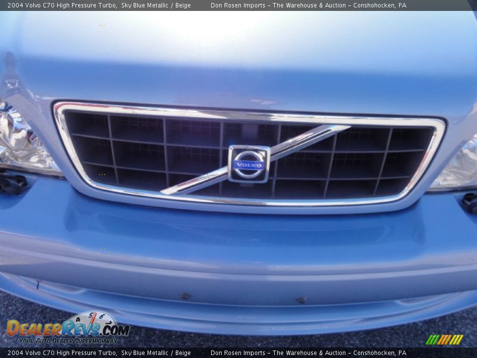 2004 Volvo C70 High Pressure Turbo Sky Blue Metallic / Beige Photo #30