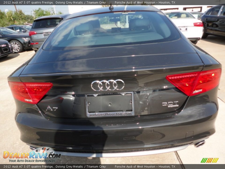 2012 Audi A7 3.0T quattro Prestige Oolong Grey Metallic / Titanium Grey Photo #4