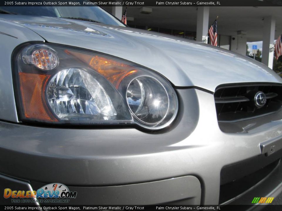 2005 Subaru Impreza Outback Sport Wagon Platinum Silver Metallic / Gray Tricot Photo #3