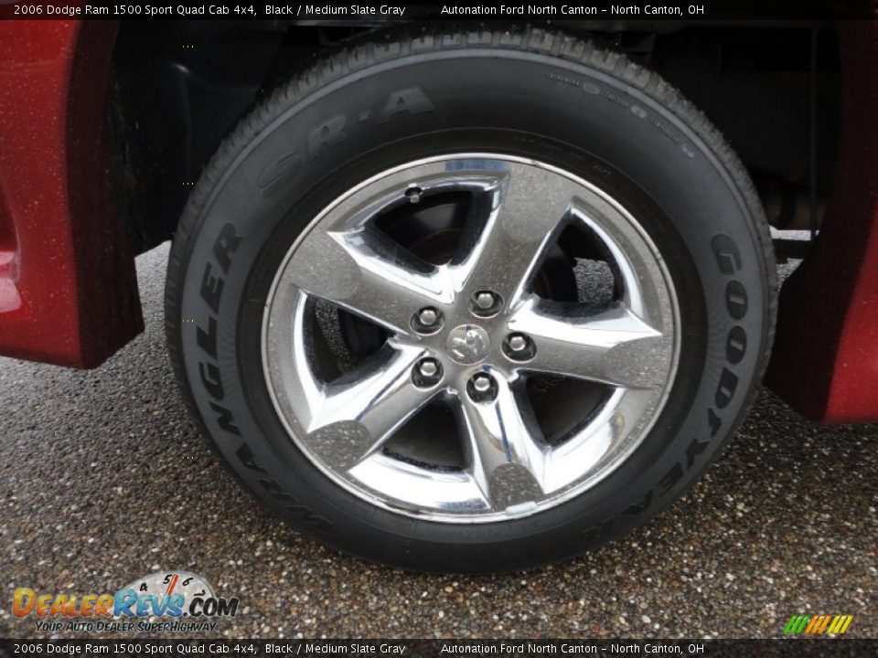 2006 Dodge Ram 1500 Sport Quad Cab 4x4 Black / Medium Slate Gray Photo #4