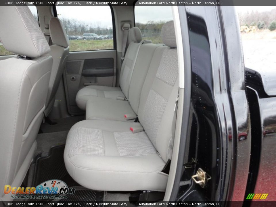 2006 Dodge Ram 1500 Sport Quad Cab 4x4 Black / Medium Slate Gray Photo #7