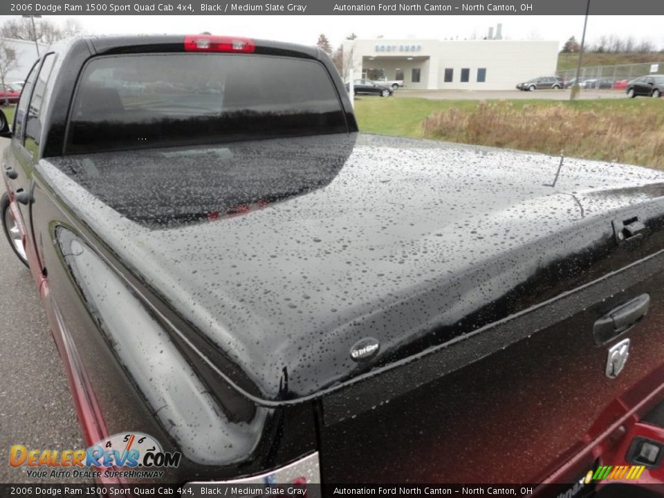 2006 Dodge Ram 1500 Sport Quad Cab 4x4 Black / Medium Slate Gray Photo #16