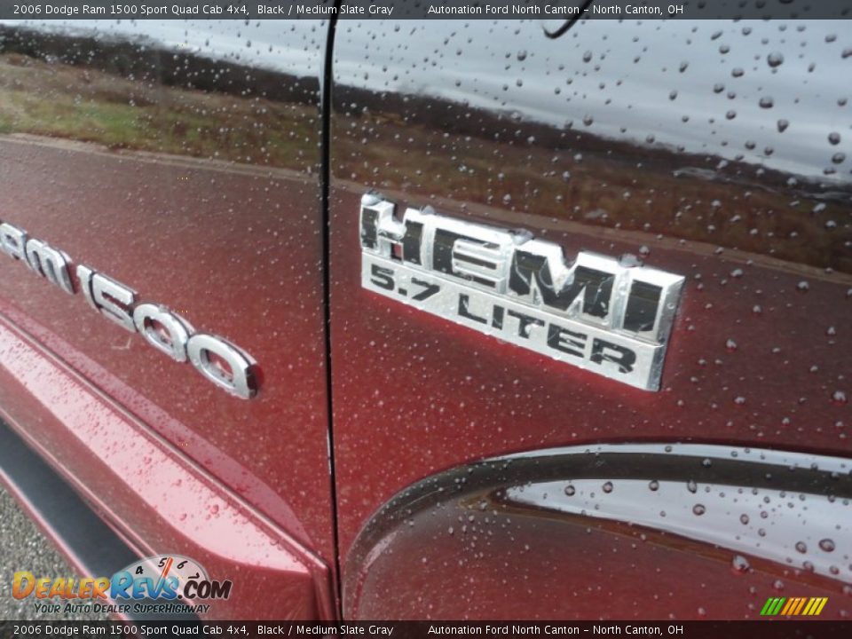 2006 Dodge Ram 1500 Sport Quad Cab 4x4 Black / Medium Slate Gray Photo #21