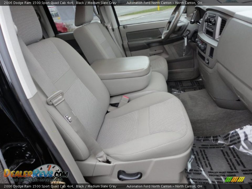 2006 Dodge Ram 1500 Sport Quad Cab 4x4 Black / Medium Slate Gray Photo #22