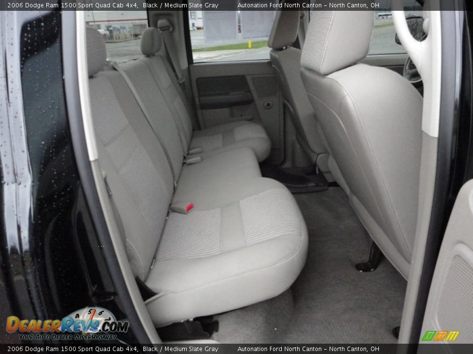 2006 Dodge Ram 1500 Sport Quad Cab 4x4 Black / Medium Slate Gray Photo #25