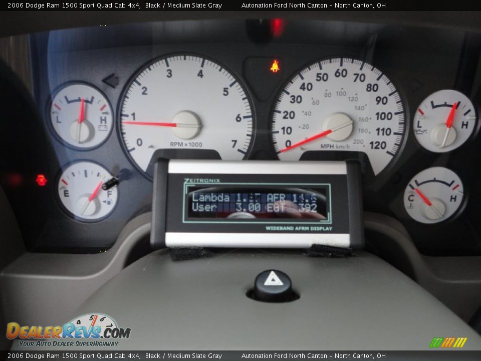 2006 Dodge Ram 1500 Sport Quad Cab 4x4 Black / Medium Slate Gray Photo #28