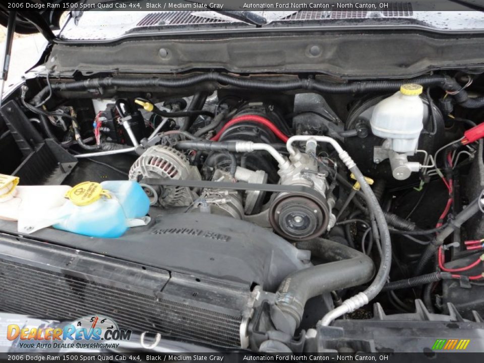 2006 Dodge Ram 1500 Sport Quad Cab 4x4 Black / Medium Slate Gray Photo #32