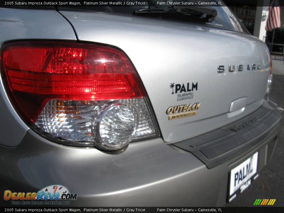 2005 Subaru Impreza Outback Sport Wagon Platinum Silver Metallic / Gray Tricot Photo #6
