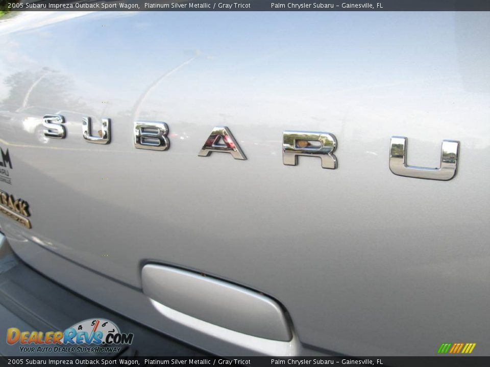 2005 Subaru Impreza Outback Sport Wagon Platinum Silver Metallic / Gray Tricot Photo #18