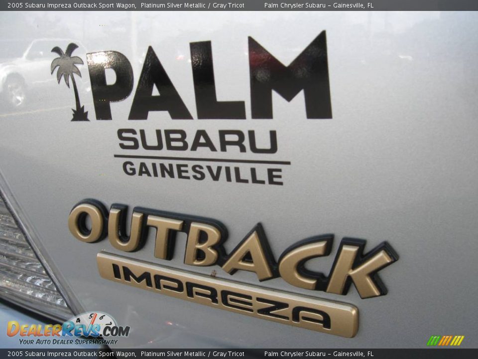 2005 Subaru Impreza Outback Sport Wagon Platinum Silver Metallic / Gray Tricot Photo #19