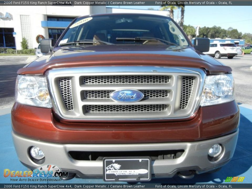 2006 Ford F150 King Ranch SuperCrew 4x4 Dark Copper Metallic / Castano Brown Leather Photo #8
