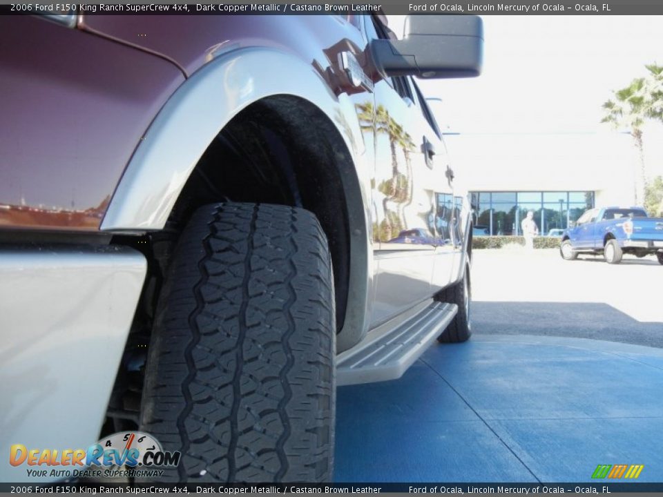 2006 Ford F150 King Ranch SuperCrew 4x4 Dark Copper Metallic / Castano Brown Leather Photo #11