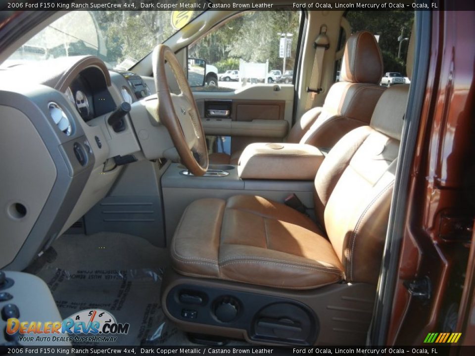 2006 Ford F150 King Ranch SuperCrew 4x4 Dark Copper Metallic / Castano Brown Leather Photo #12
