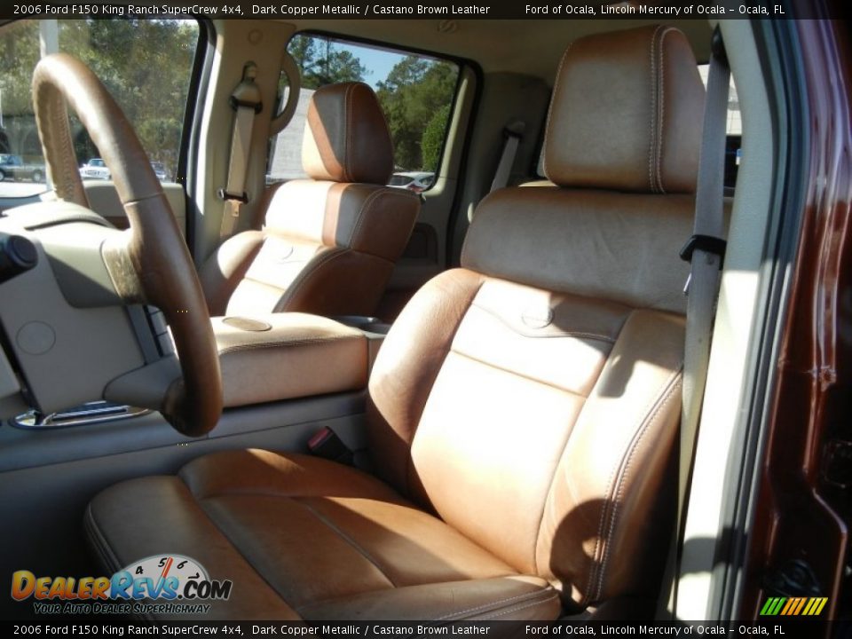 2006 Ford F150 King Ranch SuperCrew 4x4 Dark Copper Metallic / Castano Brown Leather Photo #13