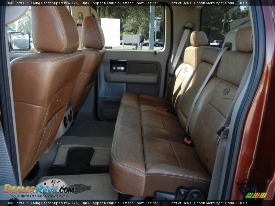 2006 Ford F150 King Ranch SuperCrew 4x4 Dark Copper Metallic / Castano Brown Leather Photo #16