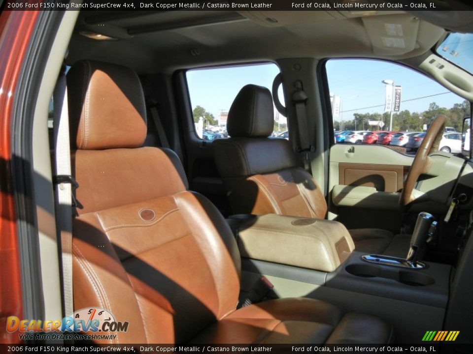2006 Ford F150 King Ranch SuperCrew 4x4 Dark Copper Metallic / Castano Brown Leather Photo #19