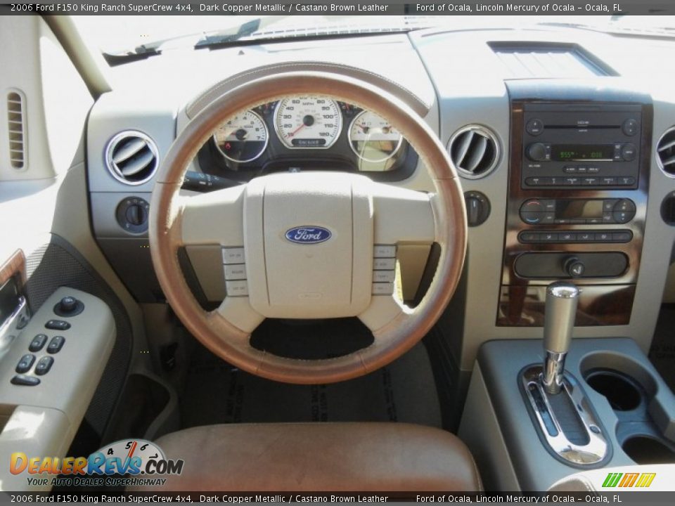 2006 Ford F150 King Ranch SuperCrew 4x4 Dark Copper Metallic / Castano Brown Leather Photo #21