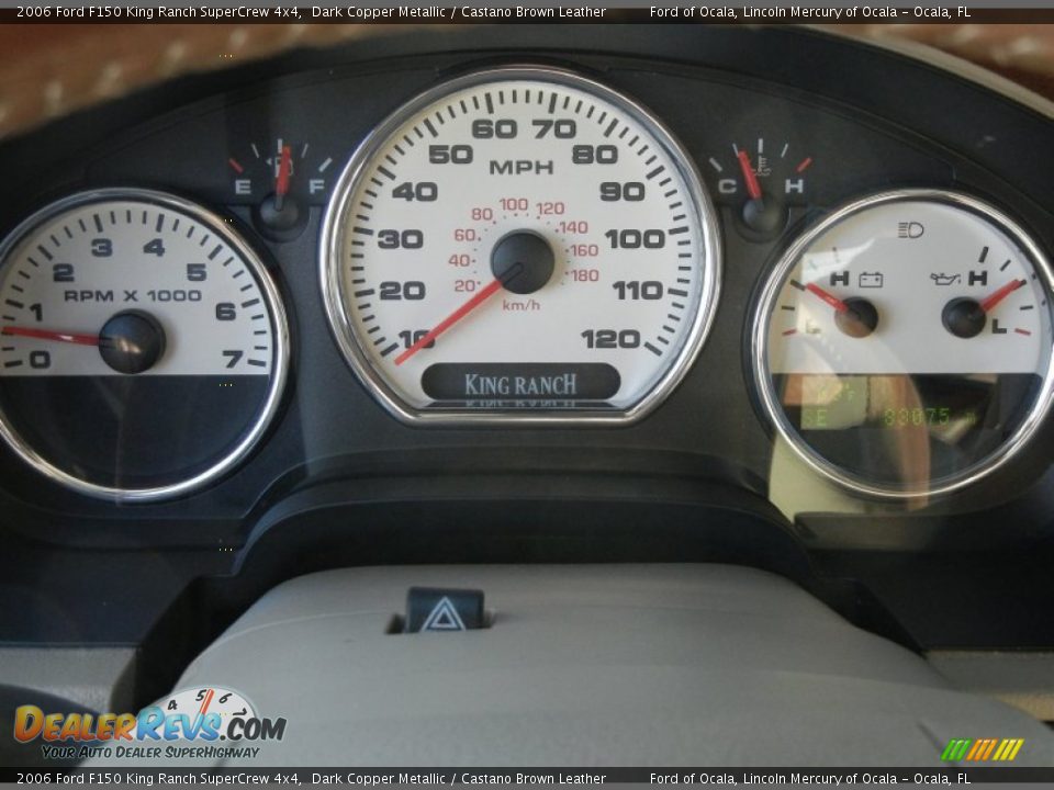 2006 Ford F150 King Ranch SuperCrew 4x4 Dark Copper Metallic / Castano Brown Leather Photo #22