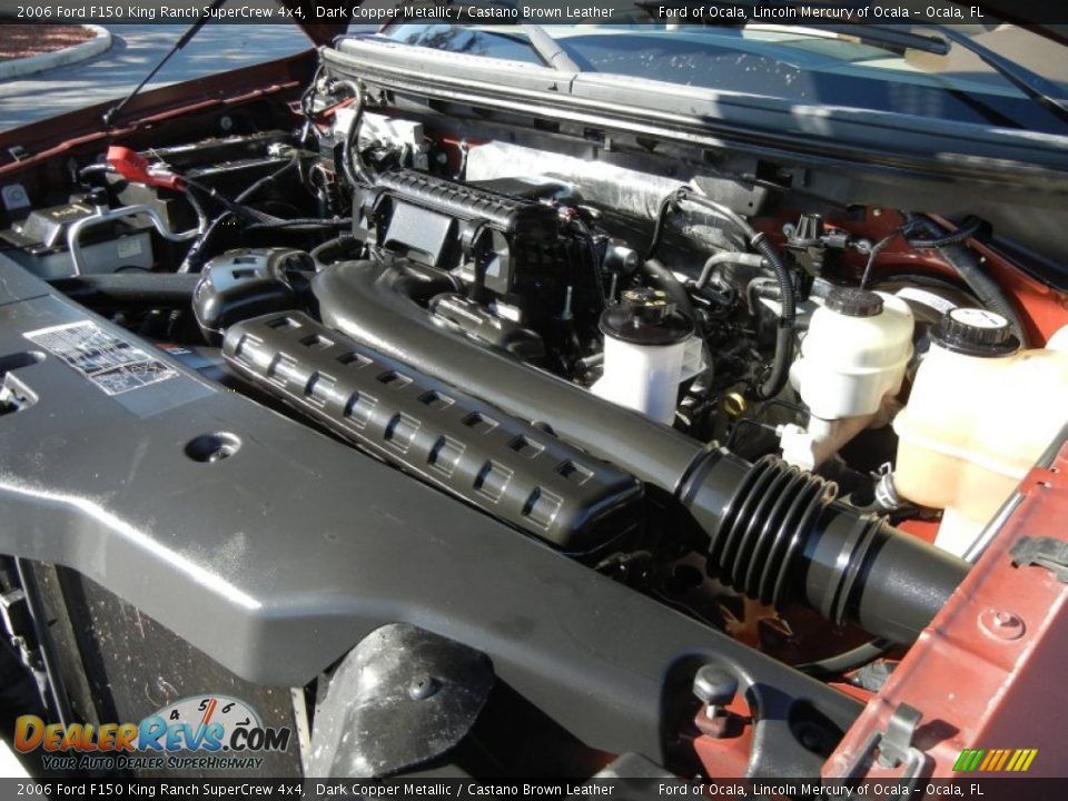2006 Ford F150 King Ranch SuperCrew 4x4 Dark Copper Metallic / Castano Brown Leather Photo #28