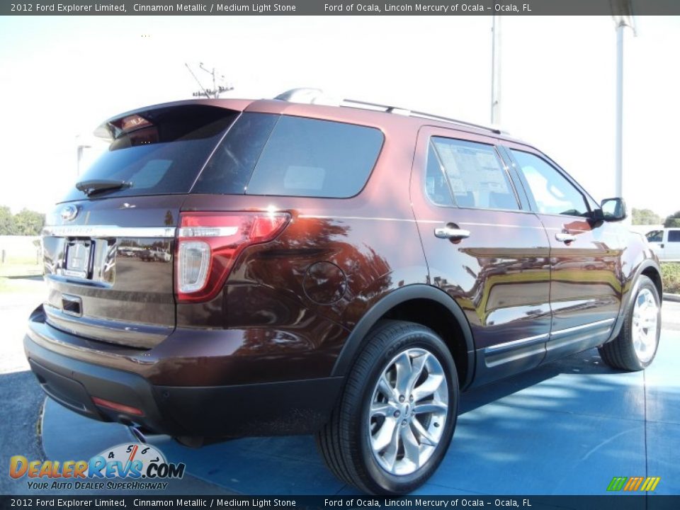 2012 Ford Explorer Limited Cinnamon Metallic / Medium Light Stone Photo #3