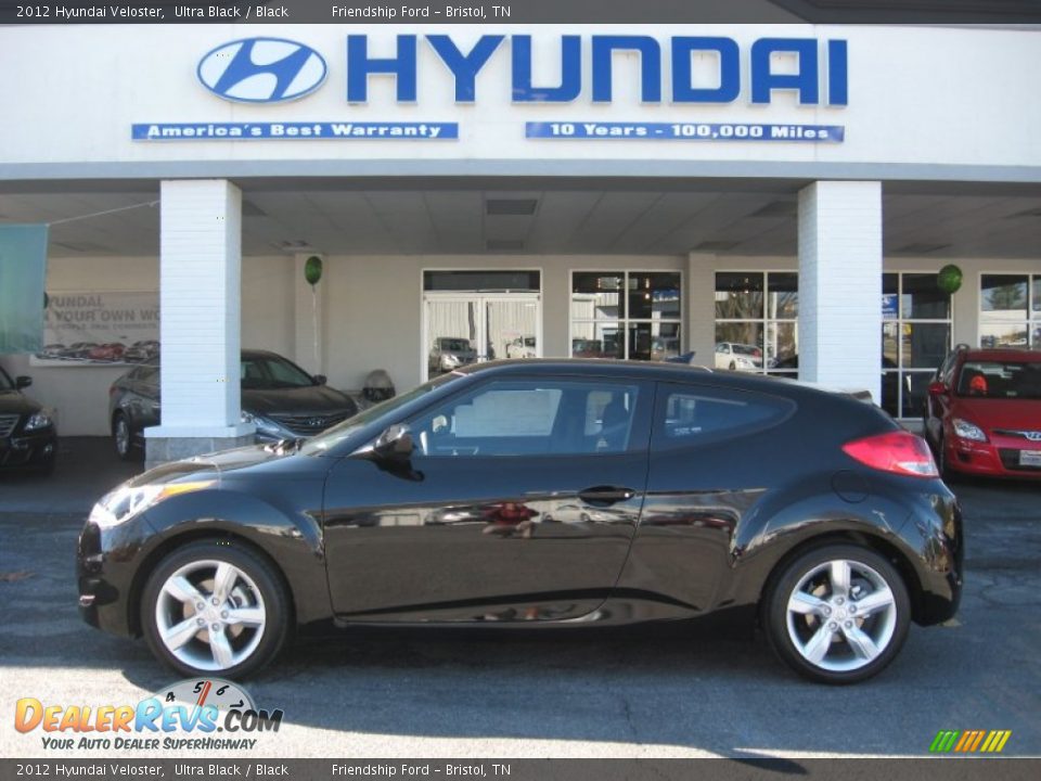 2012 Hyundai Veloster Ultra Black / Black Photo #1