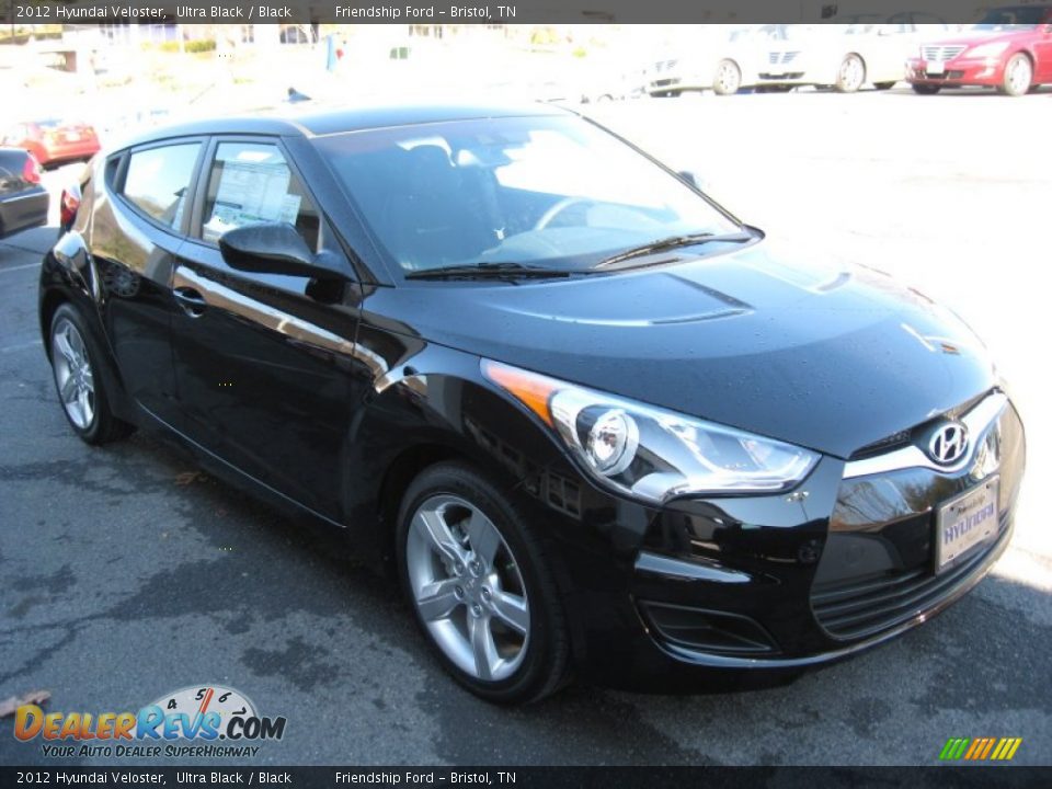 2012 Hyundai Veloster Ultra Black / Black Photo #4