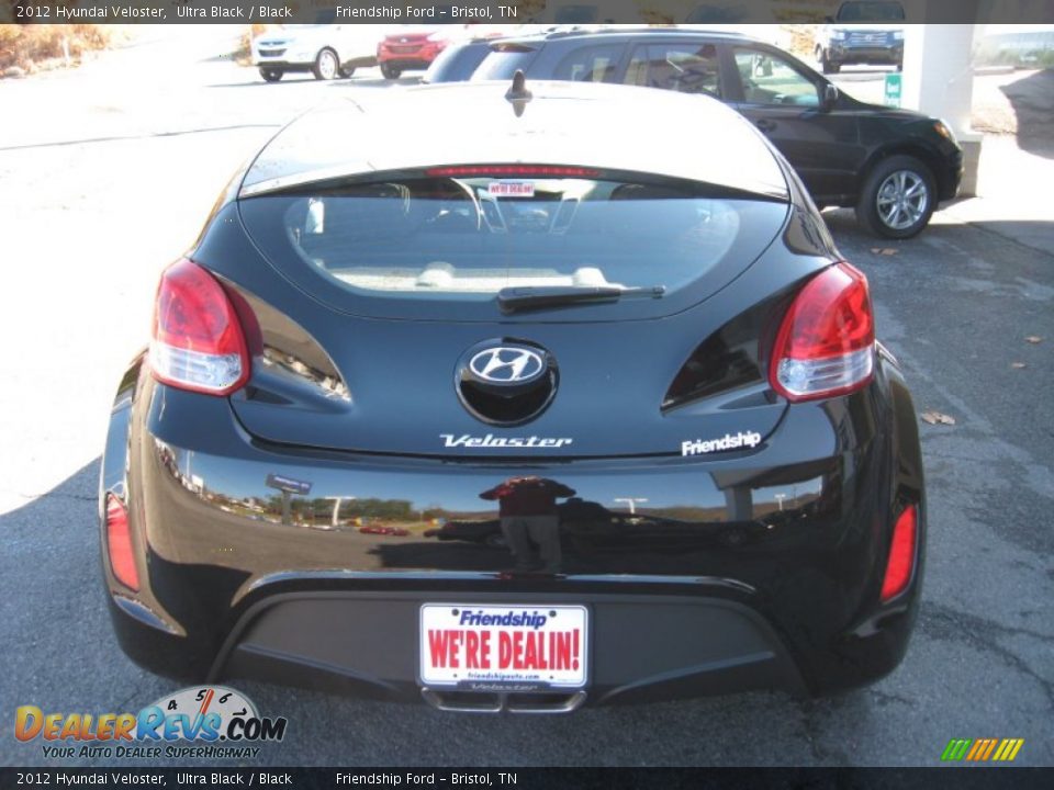 2012 Hyundai Veloster Ultra Black / Black Photo #7