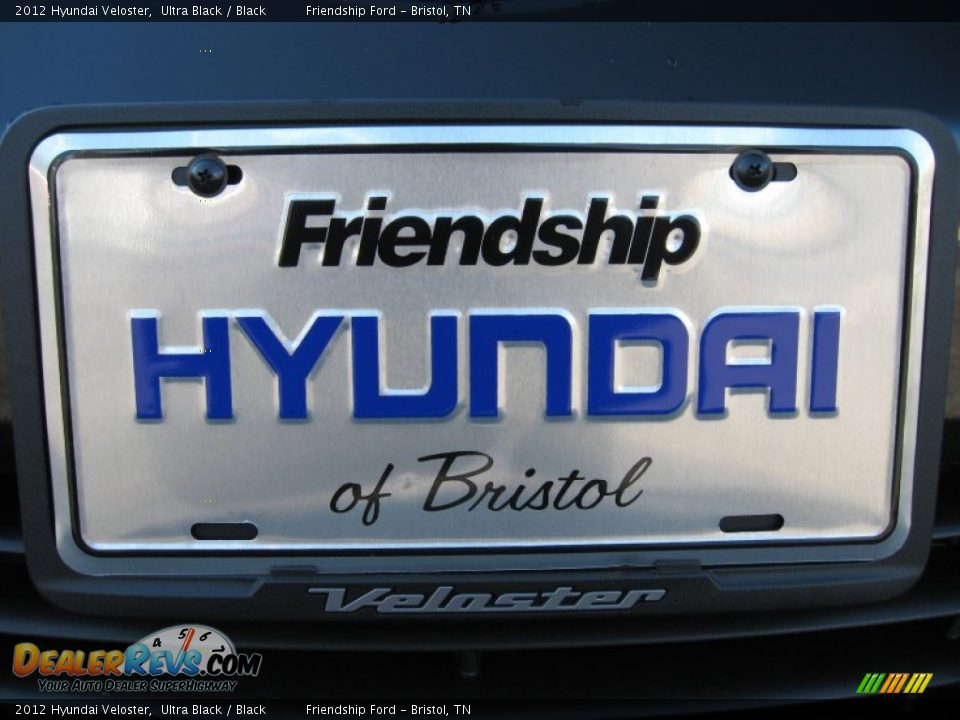 2012 Hyundai Veloster Ultra Black / Black Photo #10