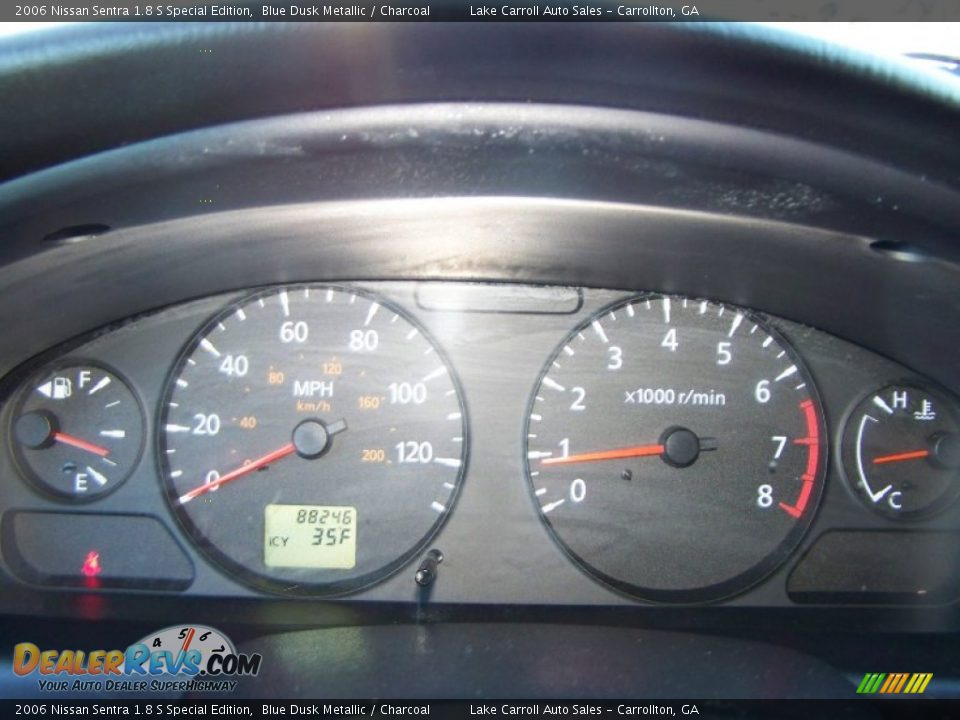2006 Nissan Sentra 1.8 S Special Edition Blue Dusk Metallic / Charcoal Photo #15