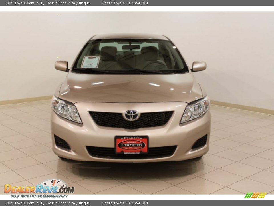 2009 Toyota Corolla LE Desert Sand Mica / Bisque Photo #2