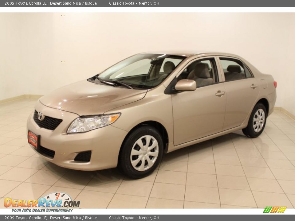 2009 Toyota Corolla LE Desert Sand Mica / Bisque Photo #3