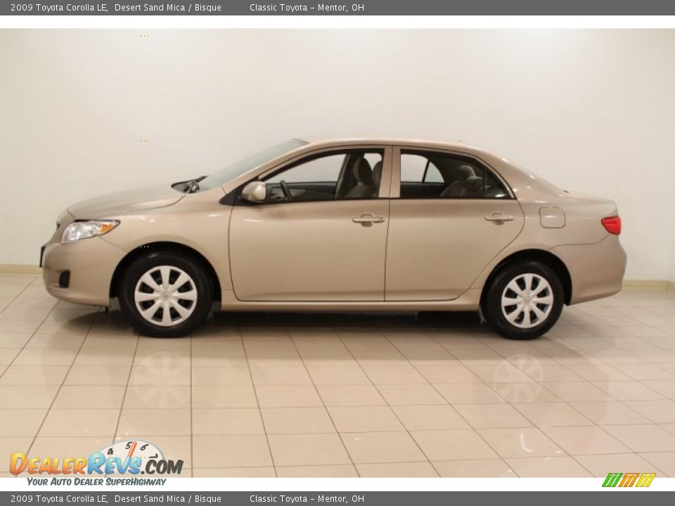 2009 Toyota Corolla LE Desert Sand Mica / Bisque Photo #4