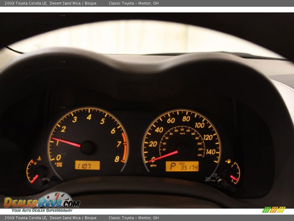 2009 Toyota Corolla LE Desert Sand Mica / Bisque Photo #7