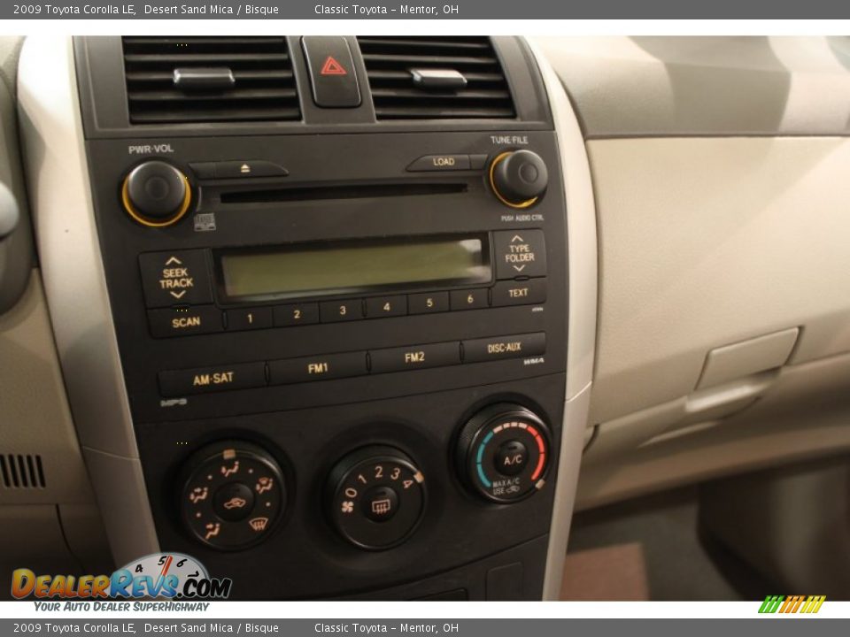 2009 Toyota Corolla LE Desert Sand Mica / Bisque Photo #8